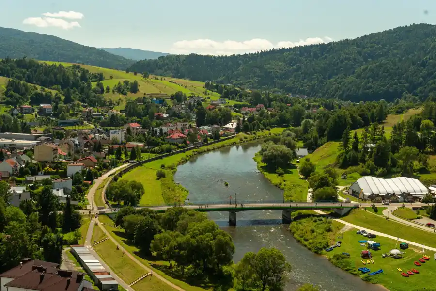 Muszyna Zdroj dolina rzeki Poprad