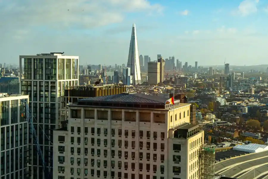 the shard south bank panorama jesien londyn